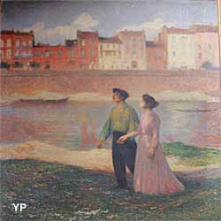 Salle Henri Martin - Les bords de la Garonne, les Amoureux (Henri Martin)
