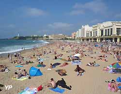 la plage de Biarritz