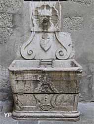 Visite de Chamb&eacute;ry - H&ocirc;tel de La P&eacute;rouse (XVe s.) - fontaine des Coeurs Flambants