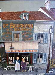 Musée des Arts Naïfs et Populaires - La boucherie de Sivard (collection Yankel) (doc. Musée des Arts Naïfs et Populaires)