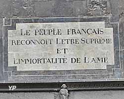 Cathédrale Notre-Dame de l'Assomption - inscription du portail Nord