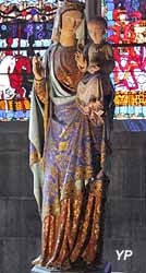 Cathédrale Notre-Dame de l'Assomption - vierge (calcaire polychrome, XIXe s.)