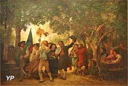 La vainqueur de la danse du coq (Gustave Brion)