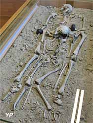 Sépulture de deux squelettes, dont un avec deux bracelets (période du Hallstatt moyen)