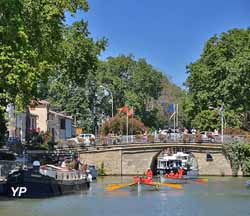La Canal du Midi à  Villeneuve-lès-Béziers (doc. JP Degas)