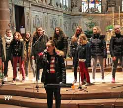 Les Petits Chanteurs de Thann répètent des chants de Noël