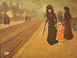 Exposition Bretagne Express - La gare de banlieue (Georges d'Espagnat)