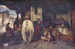 Un corps de garde sur la route de Smyrne à Magnésie (Alexandre Gabriel Decamps, 1833)