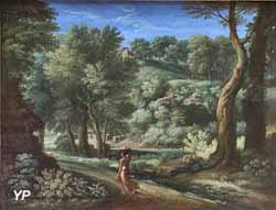 Paysage, sentier tracé à travers bois (Gasparo Duguet, dit le Guaspre)