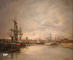 Le chenal de Dunkerque (Charles Lapostolet, 1879)