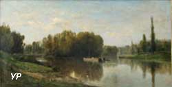 Les bords de la Dordogne à Eynesse (Hippolyte Pradelles)