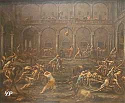 Arrivée et interrogatoire des galériens dans la prison de Gènes (Alessandro Magnasco)