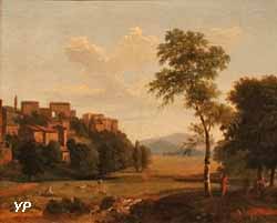 Vue d'Aricia, près de Rome (Jean-Victor Bertin)