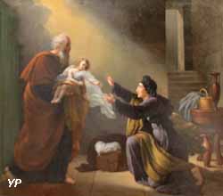 Le prophète Élie ressuscitant le fils de la veuve de Sarephta (Louis Hersent)