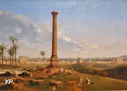 Alexandrie, vue de la ville et de la colonne de Pompée (Lancelot-Théodore Turpin de Crissé, fils)