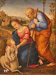 La Sainte Famille à l'agneau (atelier de Raffaello Sanzio, dit Raphaël)