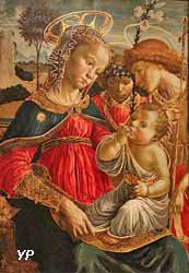 La Vierge, saint Jean-Baptiste et un ange adorant l'Enfant Jésus (attribué à Sandro Botticelli)