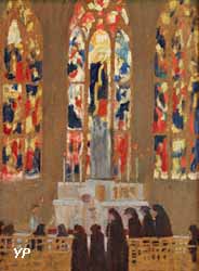 La cathédrale d'Évreux - la communion dans la chapelle de la Vierge (Maurice Denis)