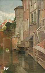 Le Trou Bailli sur l'Iton à Évreux (Charles Denet, 1935)