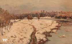 Neige au pont du château (Albert Lebourg)
