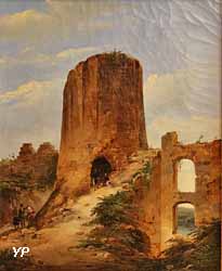 Artistes peignant dans les ruines de Château Gaillard (Charles Caïus Renoux)