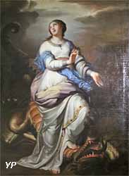 Sainte Marguerite foulant aux pieds le dragon (Charles Alphonse Dufresnoy)