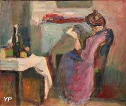 Liseuse en robe violette (Henri Matisse, 1898)