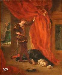 Hamlet devant le corps de Polonius (Eugène Delacroix)