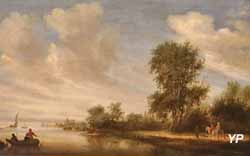 Paysage fluvial (Salomon van Ruysdael, 1642)
