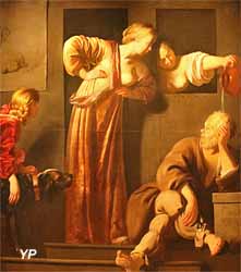 Socrate, ses deux épouses et Alcibiade (Reyer-Jacobsz van Blommendael)