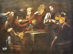 Musiciens et soldats (Valentin de Boulogne)