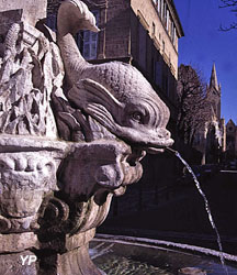Fontaine des 4 dauphins (OT Aix-en-Provence)