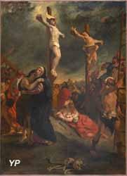 Eugène Delacroix (1798-1836), Le Christ sur la croix, 2ème quart du 19e siècle, huile sur toile