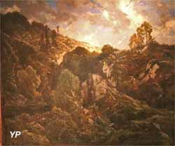 Rochers dans la forêt de Fontainebleau (Théodore Rousseau)