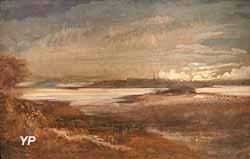 Lever de lune sur Saint-Malo (Félix Buhot)