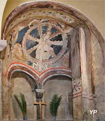 Sainte Catherine d'Alexandrie (fresque du 13e siècle)