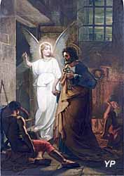 Église Sainte-Marie - La délivrance de Saint-Pierre par l’Ange, peinture à l’huile (Jean-Marie Faverjon, 1858)