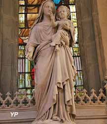Vierge à l'Enfant (marbre blanc, 1861, Etienne Montagny)