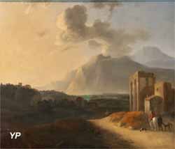 Paysage de Vulcano avec les Îles Eoliennes (Willem Schellinks)