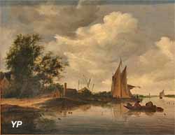 Paysage maritime (Salomon van Ruysdael, 1661)