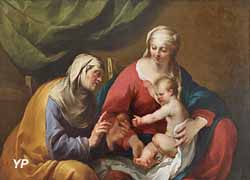 La Vierge avec l'Enfant Jésus à qui sainte Anne offre une pomme (Jacques Blanchard)