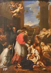 Saint Charles Borromée donnant la Communion (Pierre Mignard)