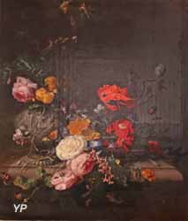Nature morte de fleurs et d'insectes (Jacob van Walscapelle)