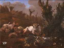 Boeuf et moutons couchés (Willem Romeyn)