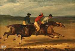Étude préparatoire pour le Derby d'Epson (Théodore Géricault, 1821)