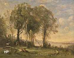 Les Chevriers de Castels Gandolfo, aussi dit Les Chevriers des Îles Borromées (Jean-Baptiste Camille Corot, 1866)