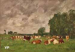 Pâturages à Fervaques (Eugène Boudin, 1874)