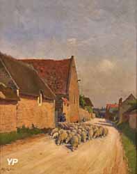 Sortie de troupeau à Canon (Jules-Louis Rame, 1891)