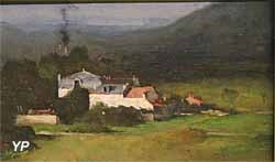 Paysage, dit La Maison de Corot à Ville-d'Avray (Théodule Ribot)