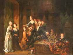 Portrait de l'orfèvre Nicolas de Launay et de sa famille (Robert Le Vrac dit Tournières)